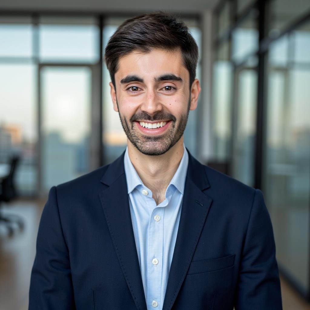 A Headshot Of A Man With Professional Headshot Background