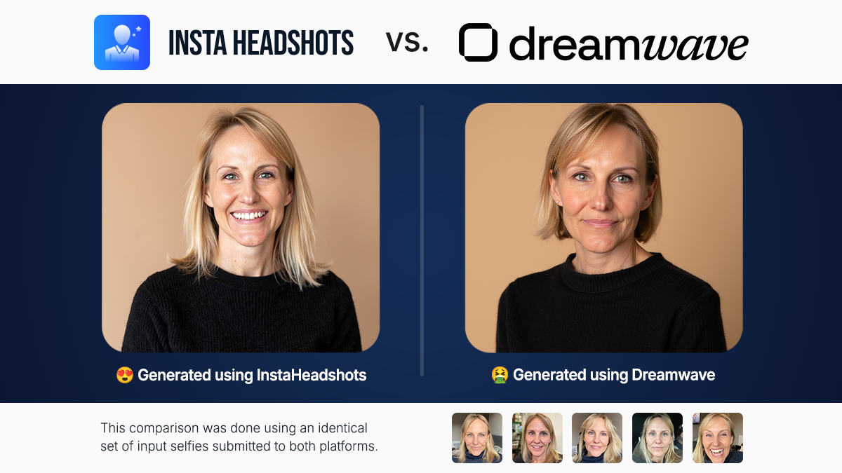 InstaHeadshots vs. Dreamwave: Best AI Headshot Generator in 2025