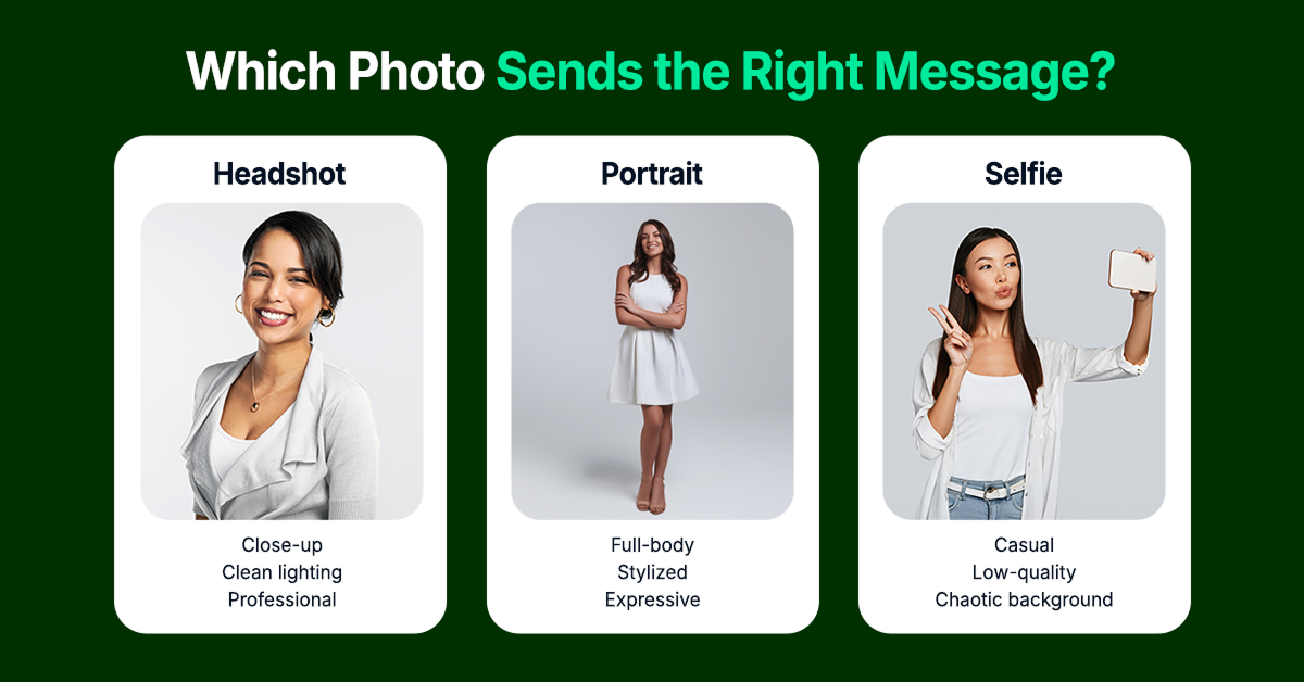 What Is a Headshot Compared to a Portrait or Selfie?