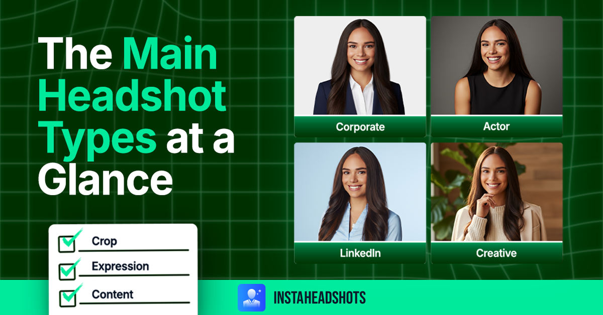 7 Different Types of Headshots for Corporate, Actor & More