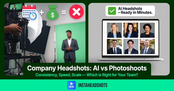 AI for Company Headshots vs. Physical Photoshoots: Which Is Best?